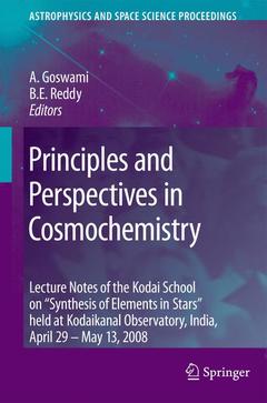 Couverture de l’ouvrage Principles and Perspectives in Cosmochemistry