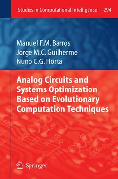 Couverture de l’ouvrage Analog Circuits and Systems Optimization based on Evolutionary Computation Techniques