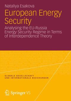 Couverture de l’ouvrage European Energy Security