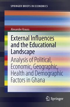 Couverture de l’ouvrage External Influences and the Educational Landscape