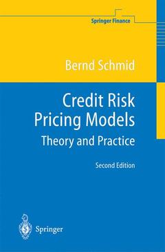 Couverture de l’ouvrage Credit Risk Pricing Models