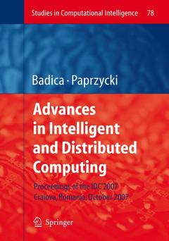 Couverture de l’ouvrage Advances in Intelligent and Distributed Computing
