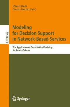 Couverture de l’ouvrage Modeling for Decision Support in Network-Based Services