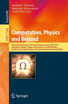 Couverture de l’ouvrage Computation, Physics and Beyond