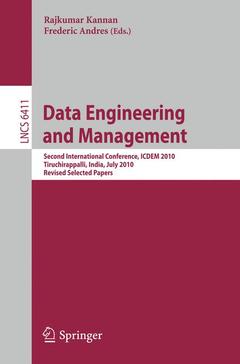 Couverture de l’ouvrage Data Engineering and Management