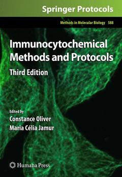 Couverture de l’ouvrage Immunocytochemical Methods and Protocols