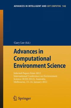 Cover of the book Advances in Computational Environment Science