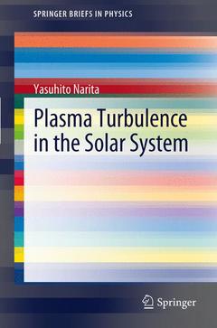 Cover of the book Plasma Turbulence in the Solar System