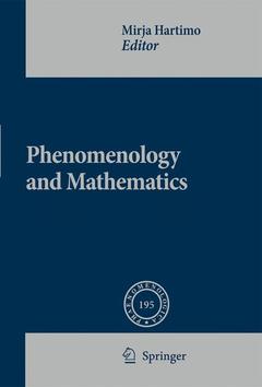 Couverture de l’ouvrage Phenomenology and Mathematics