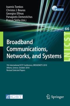 Couverture de l’ouvrage Broadband Communications, Networks and Systems