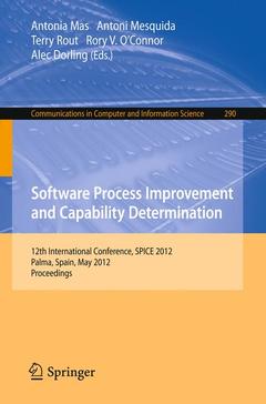 Couverture de l’ouvrage Software Process Improvement and Capability Determination