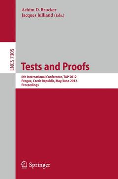Couverture de l’ouvrage Tests and Proofs