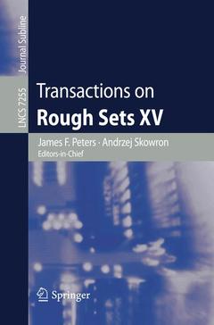 Couverture de l’ouvrage Transactions on Rough Sets XV