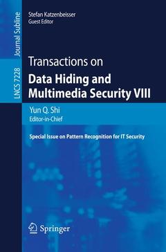 Cover of the book Transactions on Data Hiding and Multimedia Security VIII