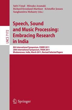 Couverture de l’ouvrage Speech, Sound and Music Processing: Embracing Research in India