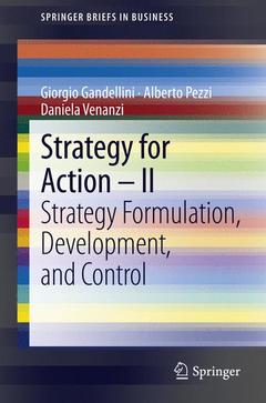 Couverture de l’ouvrage Strategy for Action - II