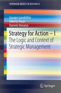 Couverture de l’ouvrage Strategy for Action – I