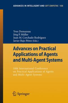 Couverture de l’ouvrage Advances on Practical Applications of Agents and Multi-Agent Systems
