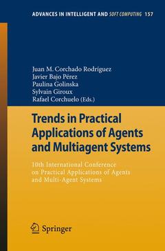Couverture de l’ouvrage Trends in Practical Applications of Agents and Multiagent Systems