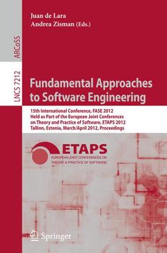 Couverture de l’ouvrage Fundamental Approaches to Software Engineering