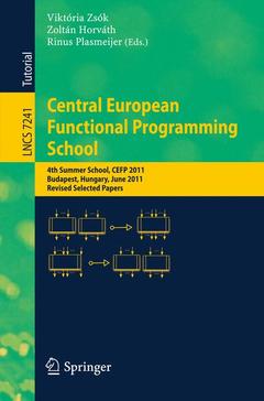 Couverture de l’ouvrage Central European Functional Programming School