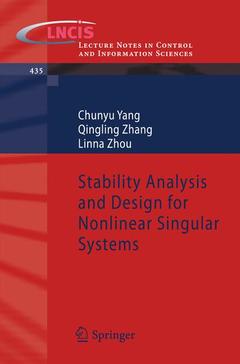 Couverture de l’ouvrage Stability Analysis and Design for Nonlinear Singular Systems