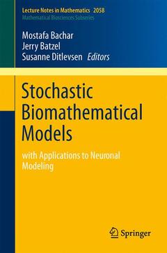 Couverture de l’ouvrage Stochastic Biomathematical Models