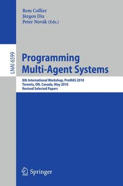 Couverture de l’ouvrage Programming Multi-Agent Systems