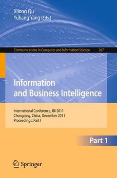 Couverture de l’ouvrage Information and Business Intelligence