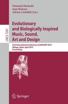 Couverture de l’ouvrage Evolutionary and Biologically Inspired Music, Sound, Art and Design