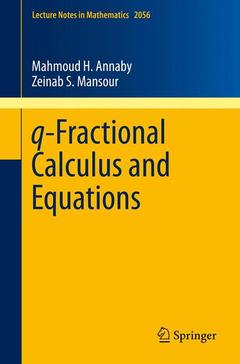 Couverture de l’ouvrage q-Fractional Calculus and Equations