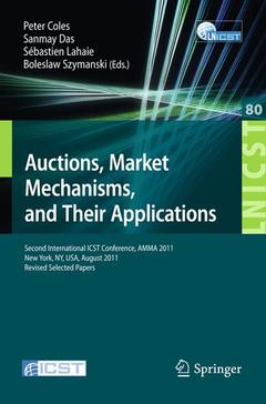 Couverture de l’ouvrage Auctions, Market Mechanisms and Their Applications