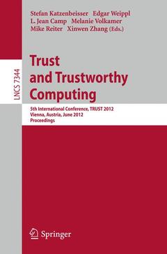 Couverture de l’ouvrage Trust and Trustworthy Computing
