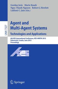 Cover of the book Agent and Multi-Agent Systems: Technologies and Applications