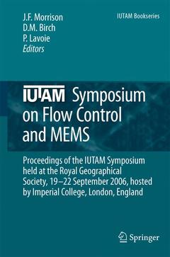 Couverture de l’ouvrage IUTAM Symposium on Flow Control and MEMS