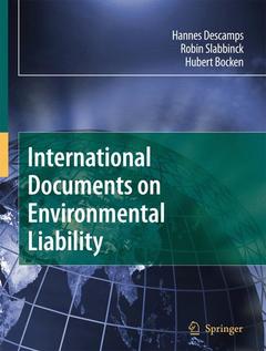 Cover of the book International Documents on Environmental Liability