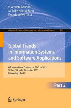 Couverture de l’ouvrage Global Trends in Information Systems and Software Applications