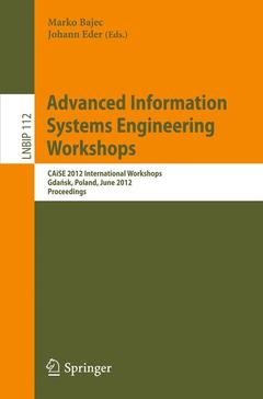 Couverture de l’ouvrage Advanced Information Systems Engineering Workshops