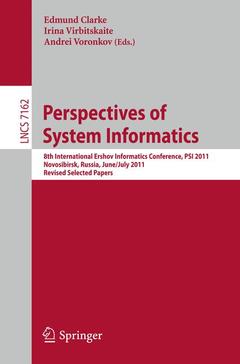 Couverture de l’ouvrage Perspectives of Systems Informatics