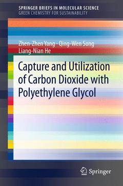 Couverture de l’ouvrage Capture and Utilization of Carbon Dioxide with Polyethylene Glycol