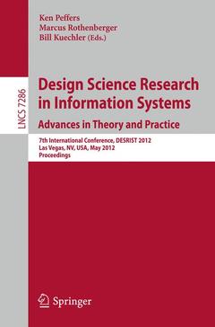 Couverture de l’ouvrage Design Science Research in Information Systems: Advances in Theory and Practice