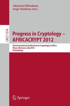 Couverture de l’ouvrage Progress in Cryptology -- AFRICACRYPT 2012
