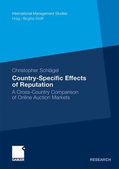 Cover of the book Country-specific effects of reputation