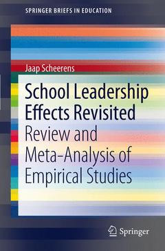 Couverture de l’ouvrage School Leadership Effects Revisited