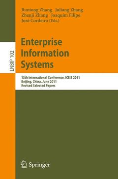 Couverture de l’ouvrage Enterprise Information Systems