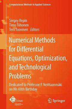 Couverture de l’ouvrage Numerical Methods for Differential Equations, Optimization, and Technological Problems