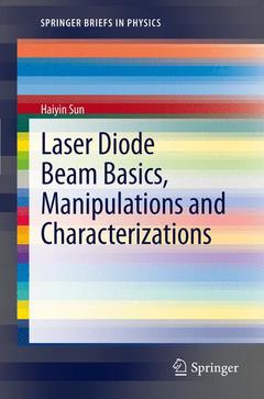 Couverture de l’ouvrage Laser diode beam basics, manipulations and characterizations
