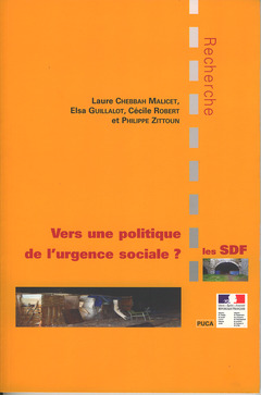 Cover of the book Les SDF : vers une politique de l'urgence sociale ?