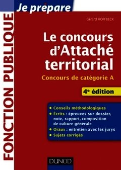 Cover of the book Le concours d'attaché territorial  