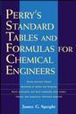 Couverture de l'ouvrage Perry's standard tables and formulae for chemical engineers